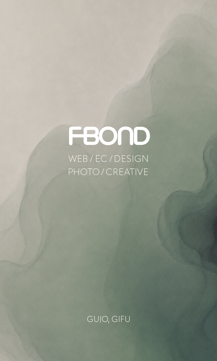 F-BOND business card front design